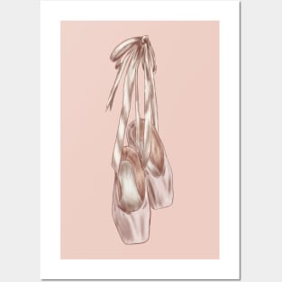 Cute Ballet Shoes Posters and Art